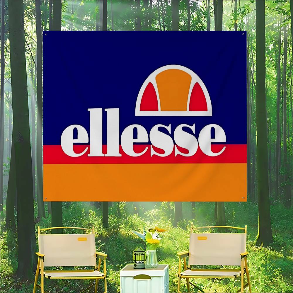 Commercial Banner Printing - E-Ellesse Logosu Gelişmiş Baskı Ticari Reklam