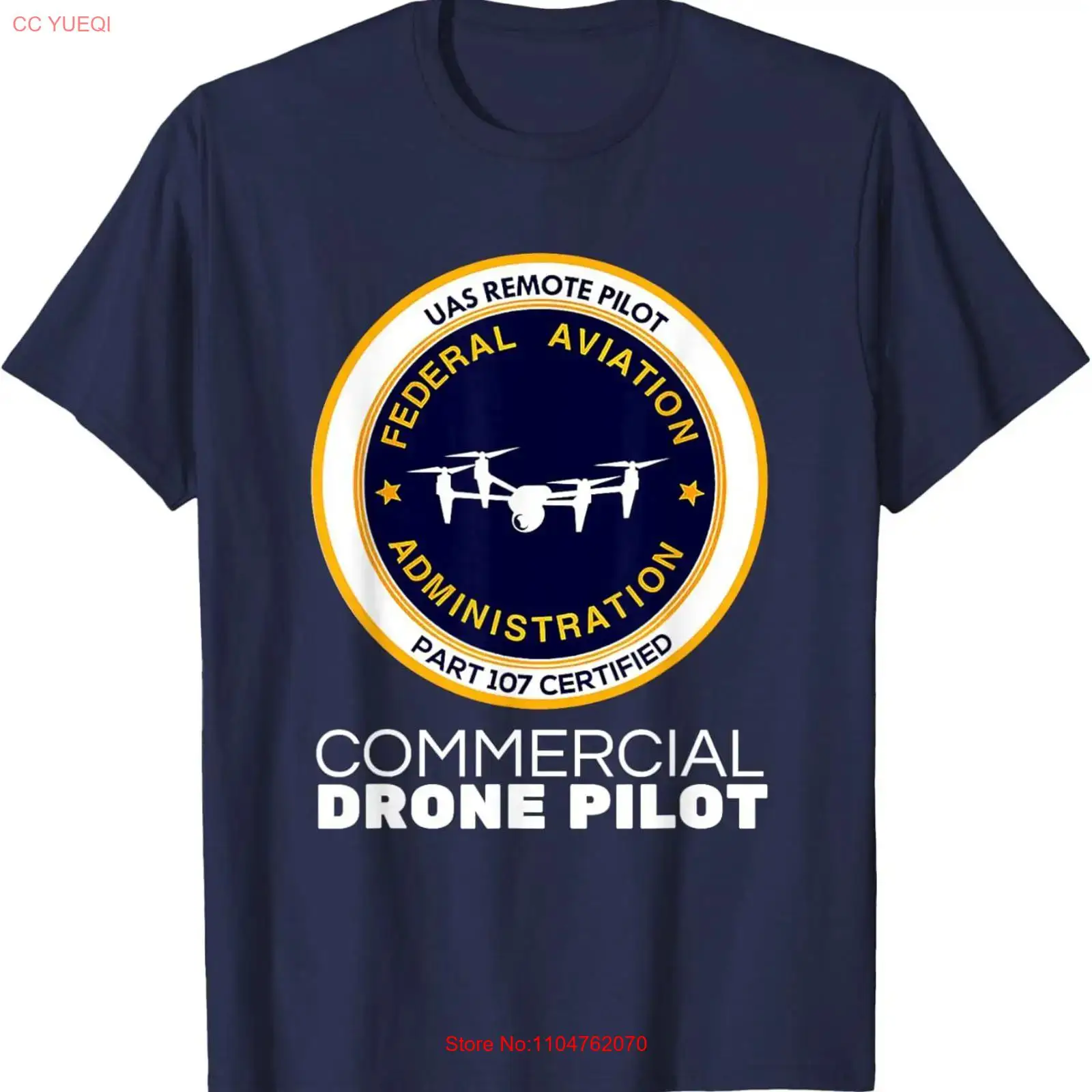 Commercial Printing & Packaging Pvt Ltd - FAA Ticari Drone Pilot Tişörtü vintage