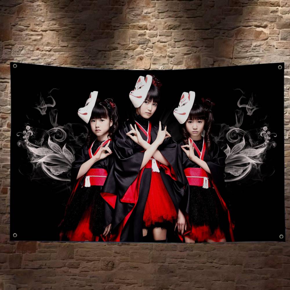 Commercial Banner Printing - Klasik Kawaii Metal Band B-Babymetal Gelişmiş