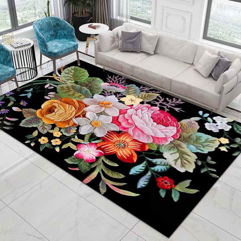 Çiçek Pastoral 3D Baskılı Halı - Commercial Printing & Packaging Pvt Ltd incelemesi ve fiyatı