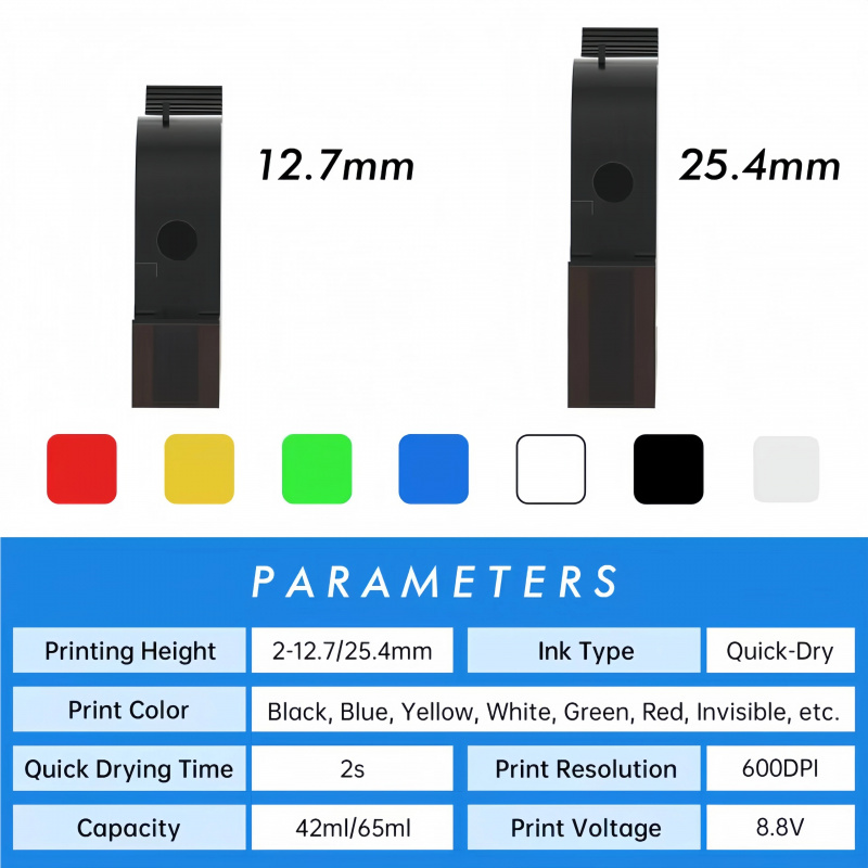 Fabrika 12.7MM 25.4MM Premium  - Solvent Printer Ink incelemesi ve fiyatı