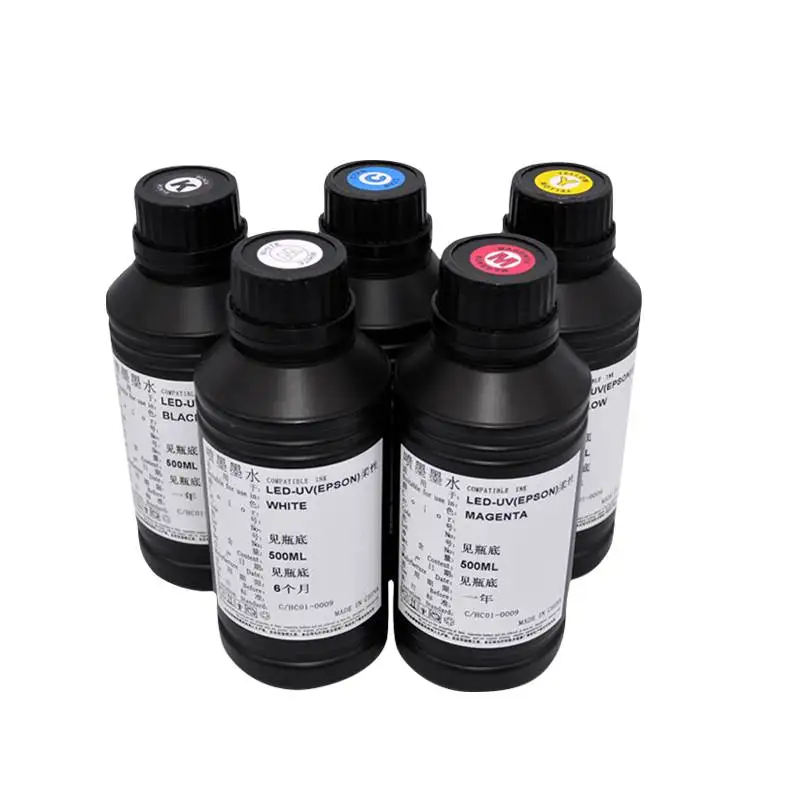 500ML şişe LED UV mürekkep Eps - Solvent Printer Ink incelemesi ve fiyatı