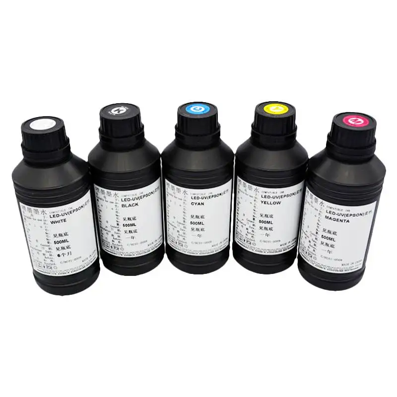 500ML şişe LED UV mürekkep Eps - Solvent Printer Ink incelemesi ve fiyatı