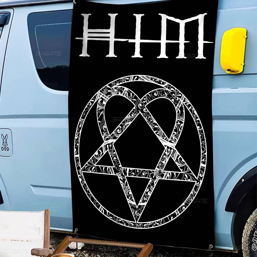 Rock H-HIM Band Gelişmiş Baskı - Commercial Banner Printing incelemesi ve fiyatı